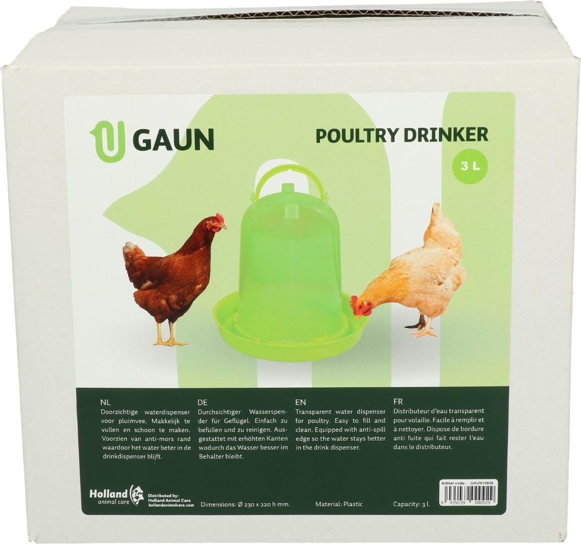 Poultry Drinker 3 l green