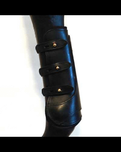 116 Exclusive leather tendon protection boots foal black horse foot protection