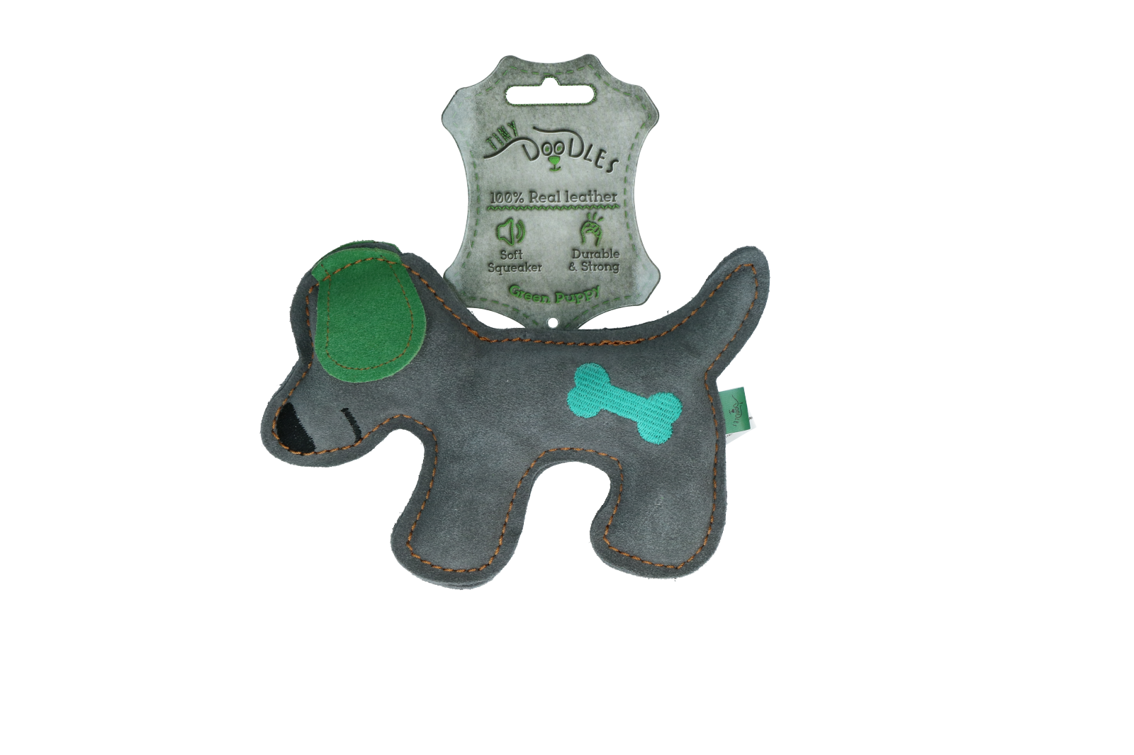 Puppy green dog toy plush