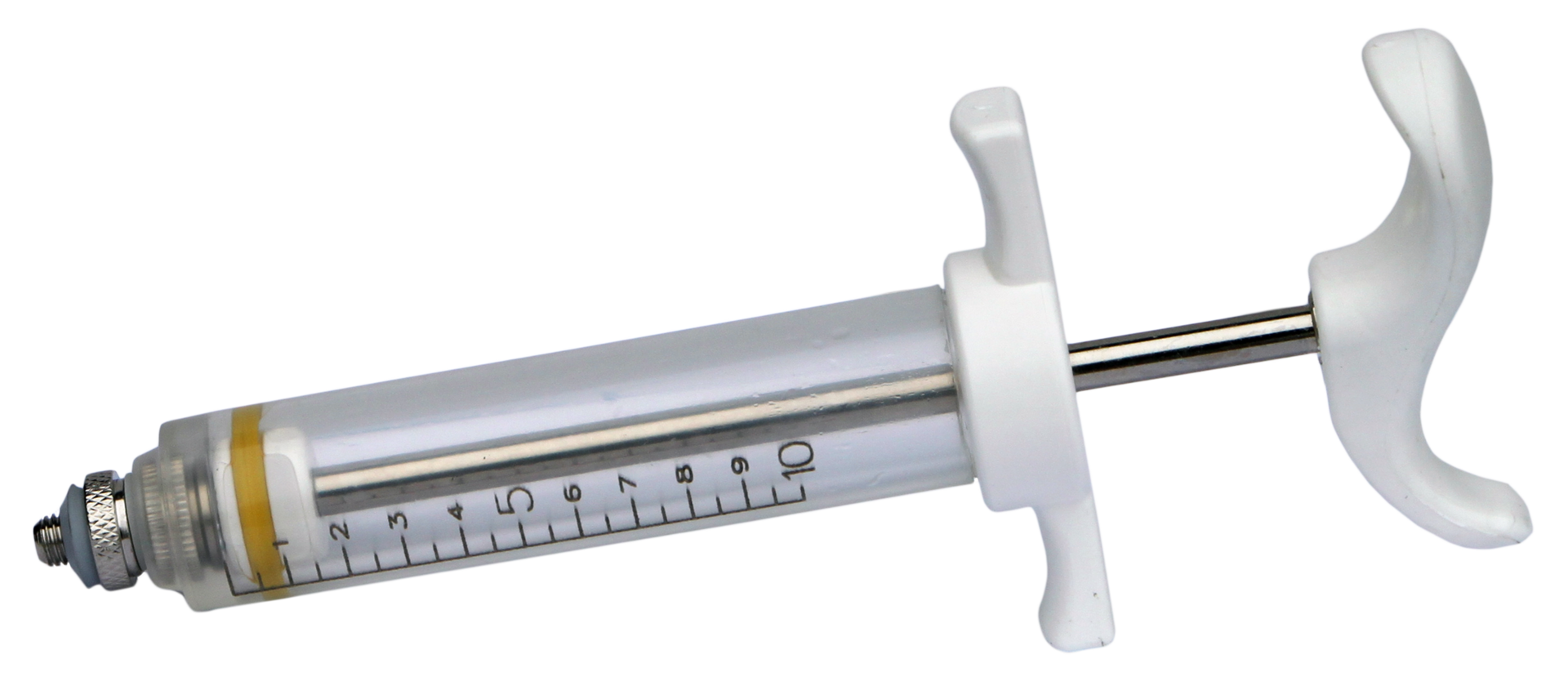 10 ml threaded nylon bovine syringe, injection
