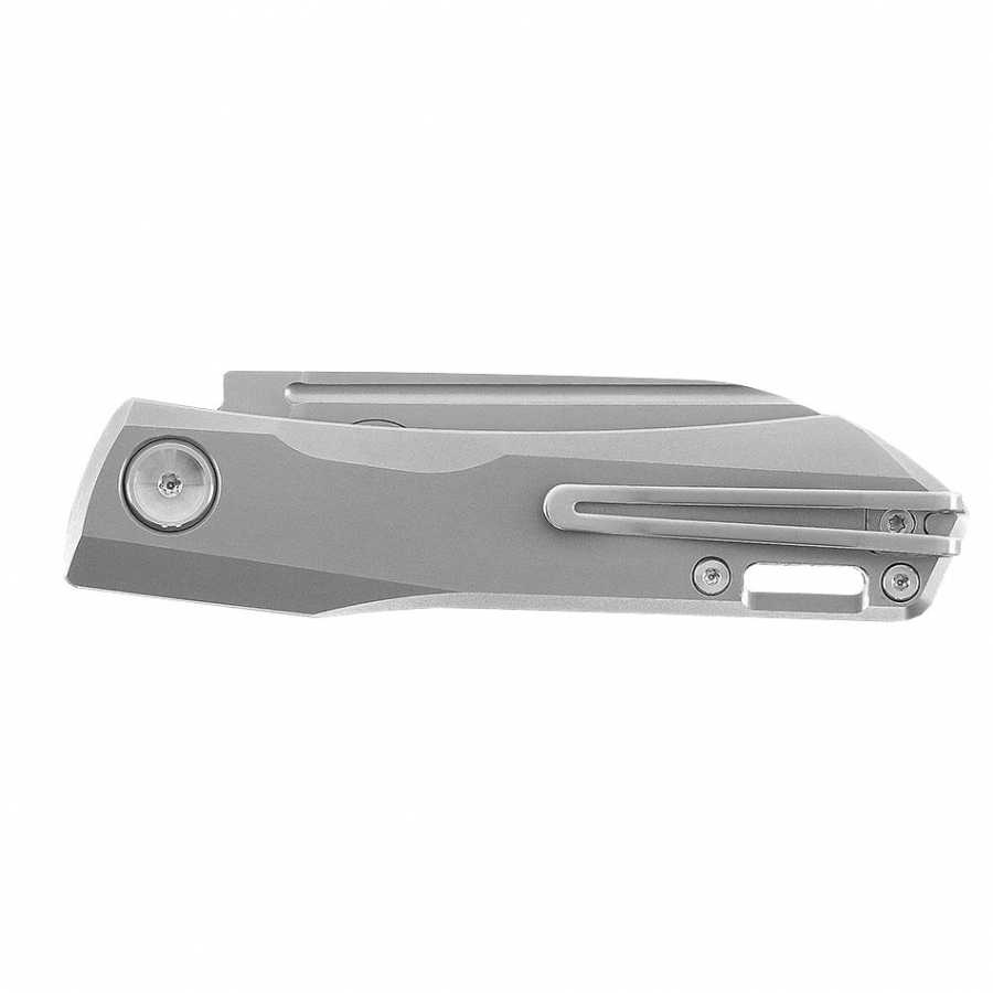 Solis Lite satin titanium folding knife