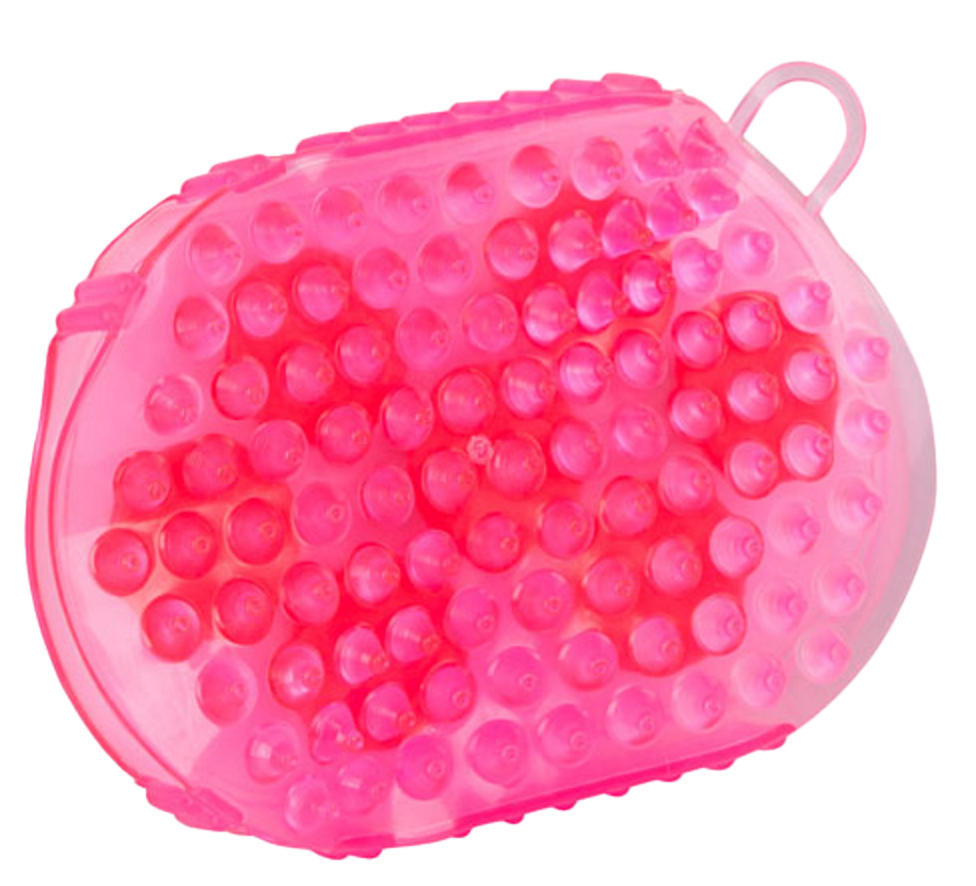 Magnetic massage brush scratching pink horse care