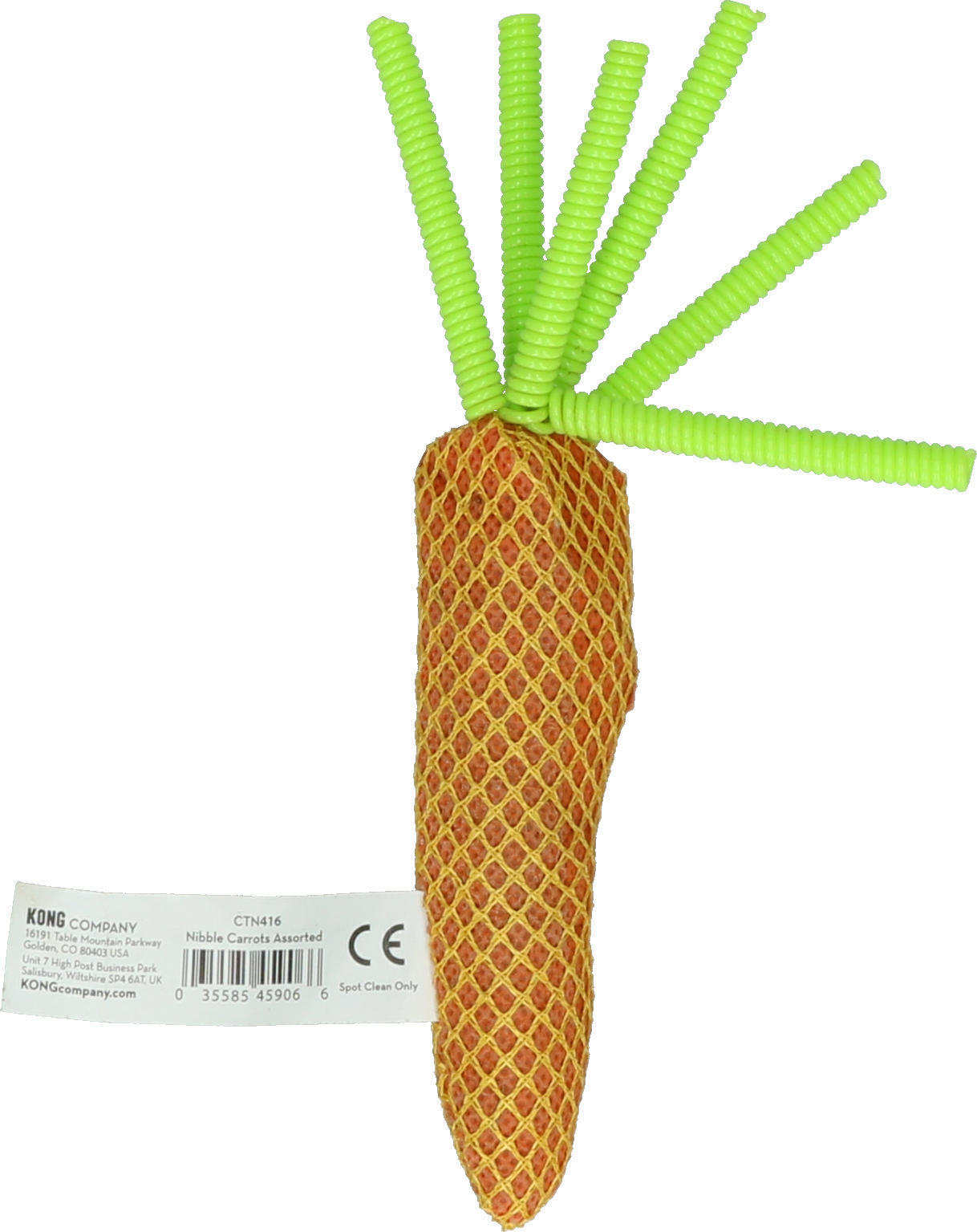 Nibble carrot cat toy stuffed with carrots