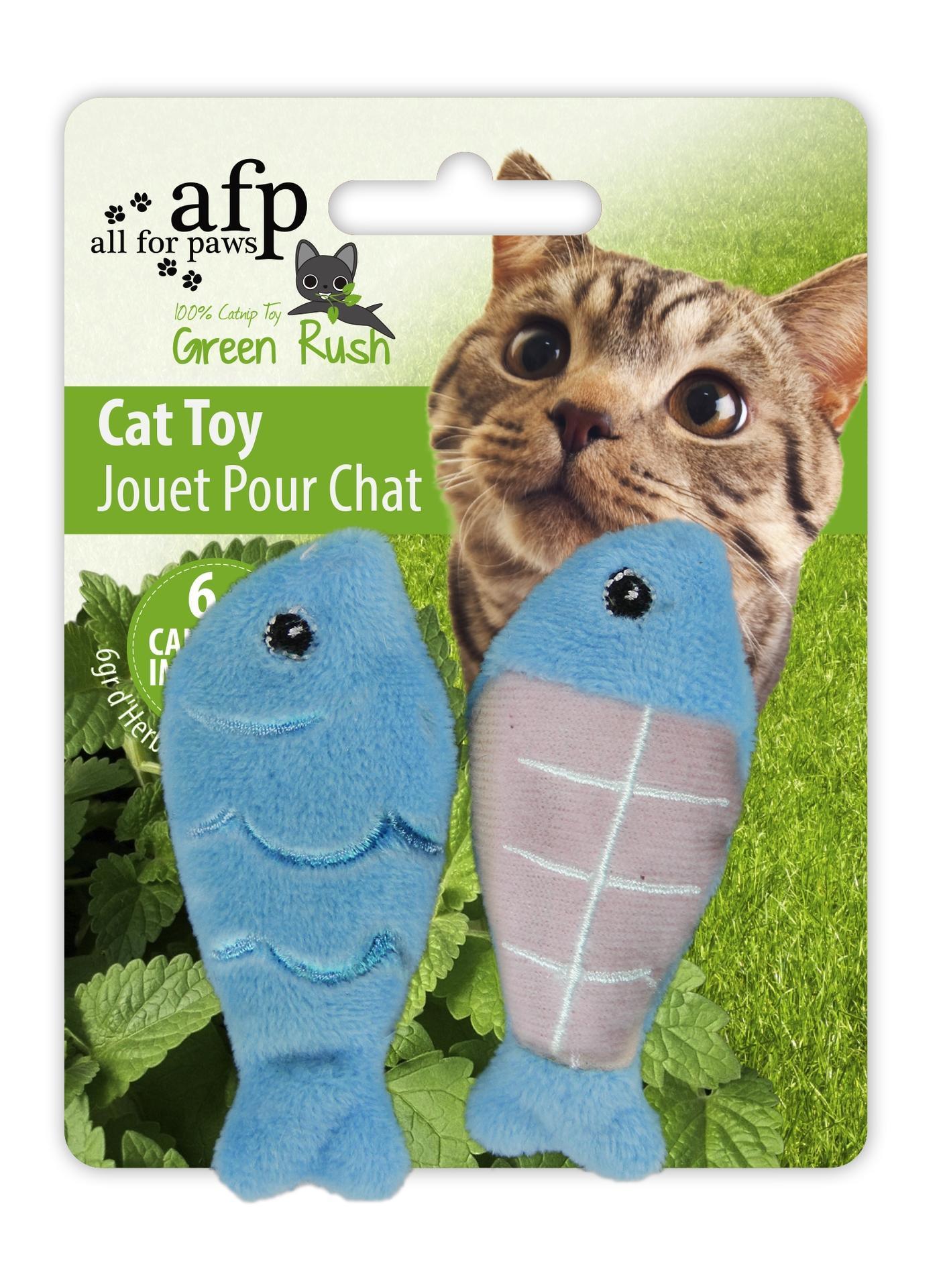 Cat root stuffed in fish 3 colours cat toy