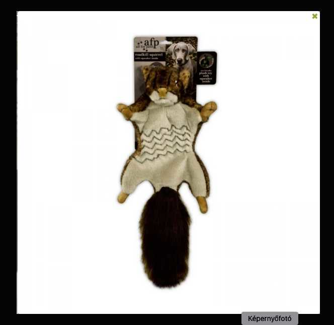 Classic squirrel plush dog toy