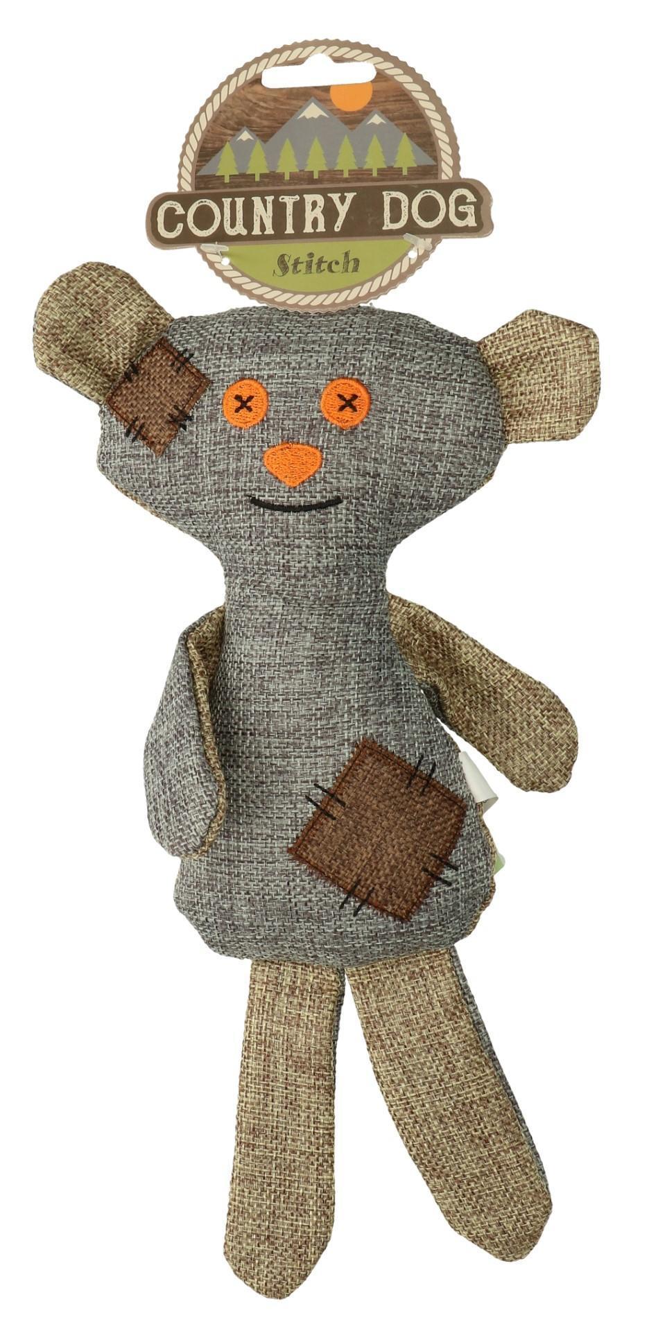 Dog patched dog toy plush