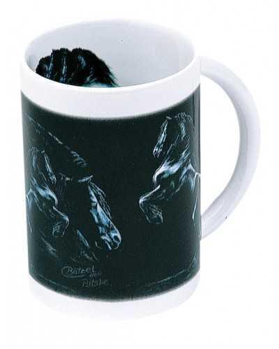 B-26 Drinking cup dancing Friesian with horse price per 2 pieces horse gift