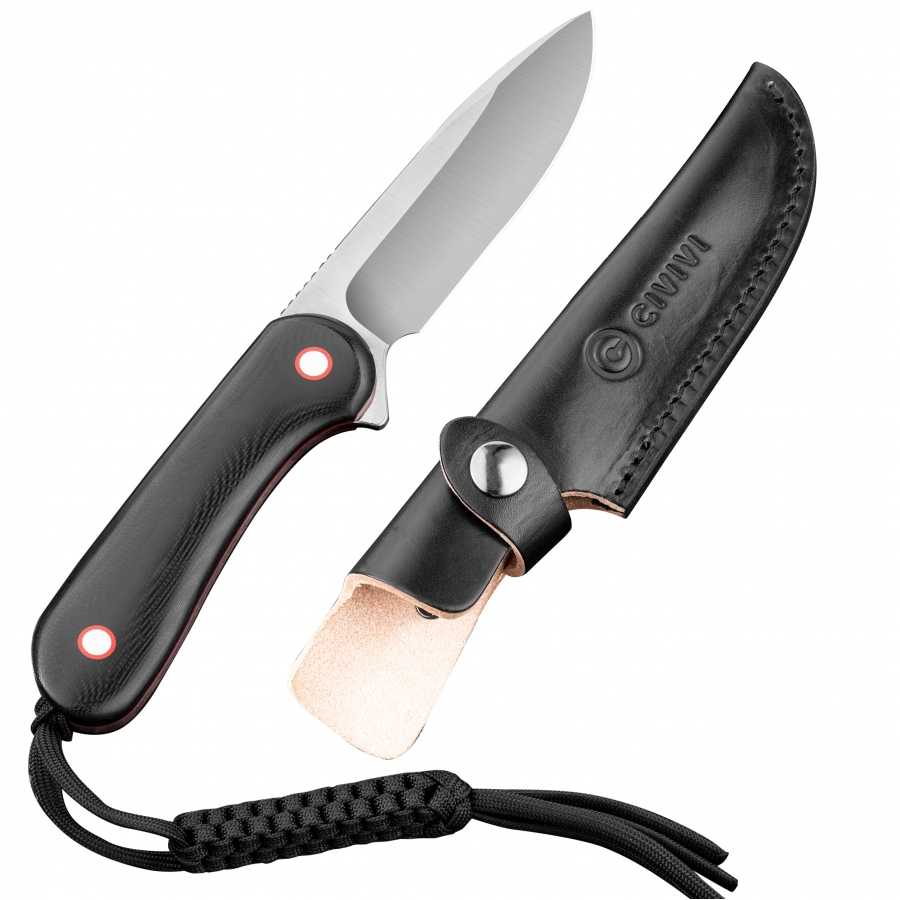 Elementum fixed blade knife C2104A black / red