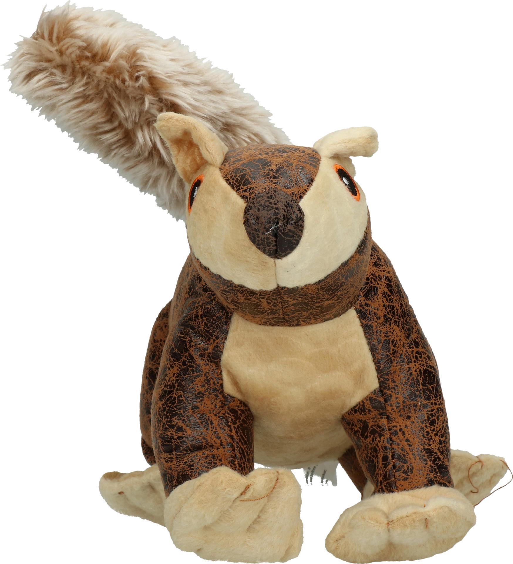 brown squirrel soft dog toy