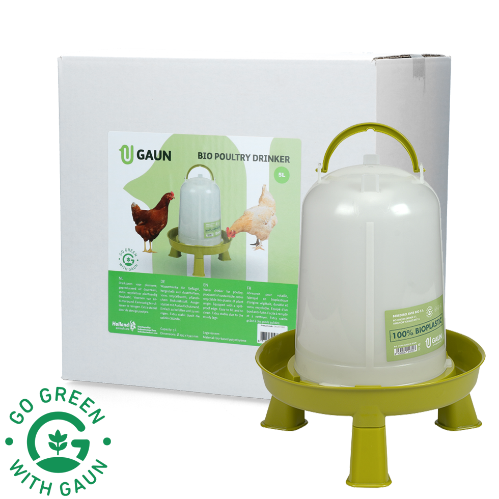 Poultry drinker 5 l Bio green lemon with legs