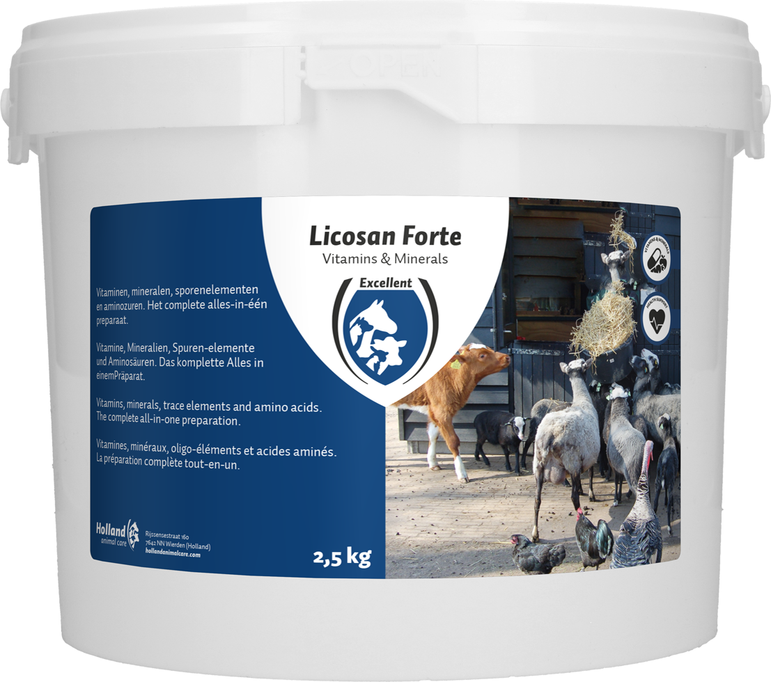 Licosan Forte supplementary feed (whole animal), bovine boluses, minerals