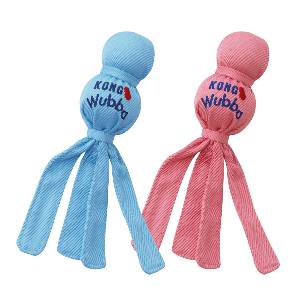 Wubba dog toy for puppies in several colours