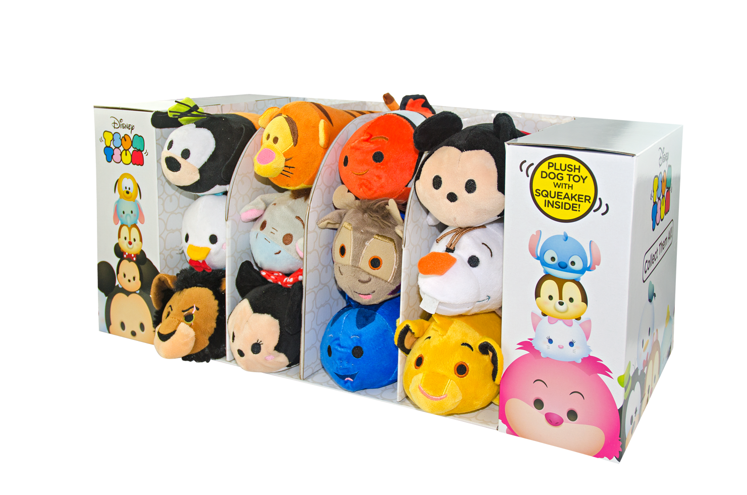 Disney beeping toys 12 pieces medium plush dog toys