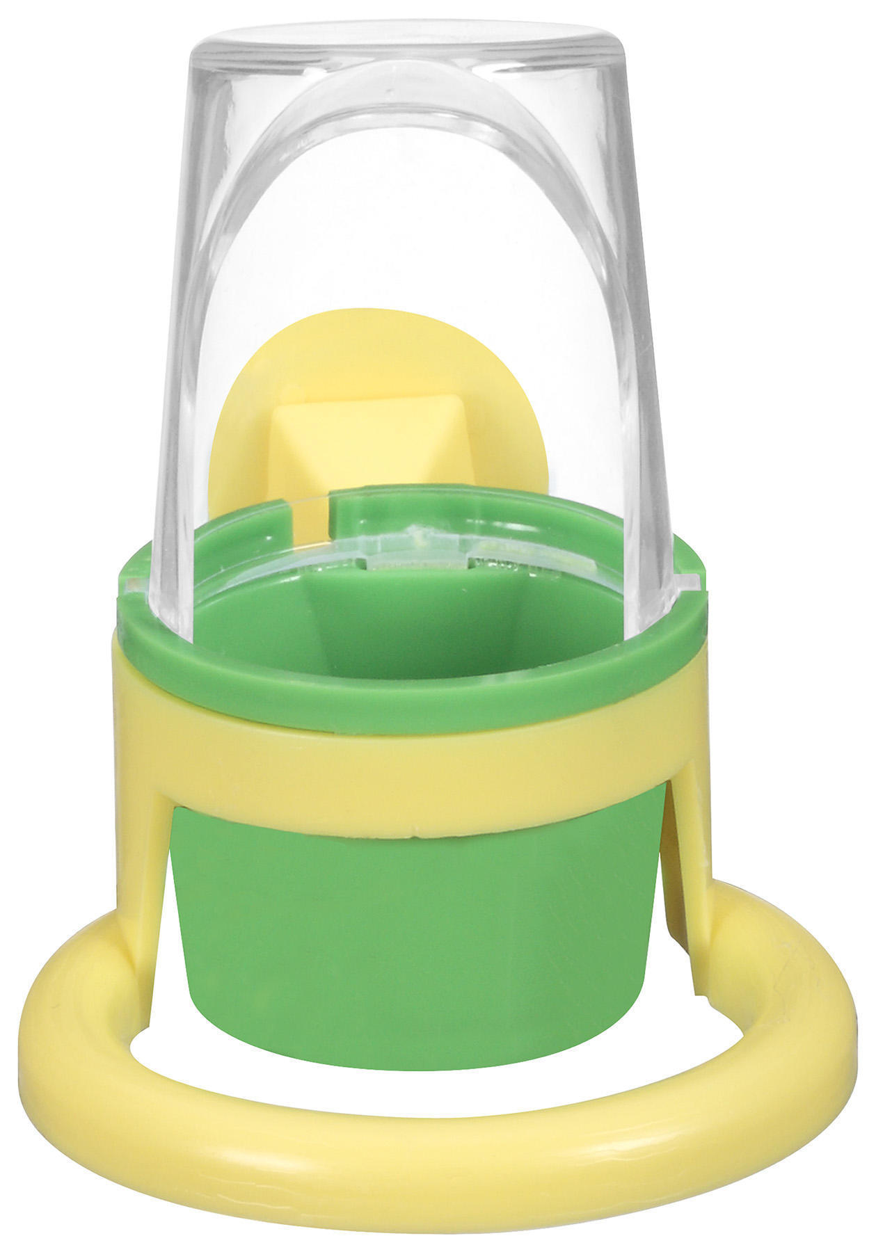 Clear glass dispenser Water cup small bird feeder