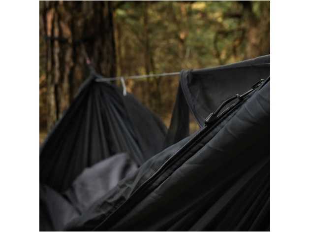 Dragonfly V2 long hammock with mosquito net black