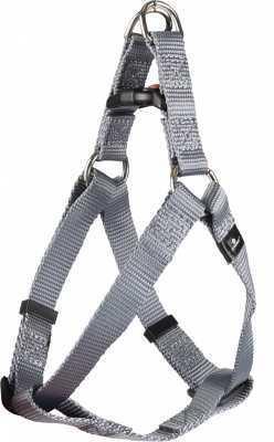 Dog harness ziggi grey 1,5x25-45 cm Basic tie-brake strap