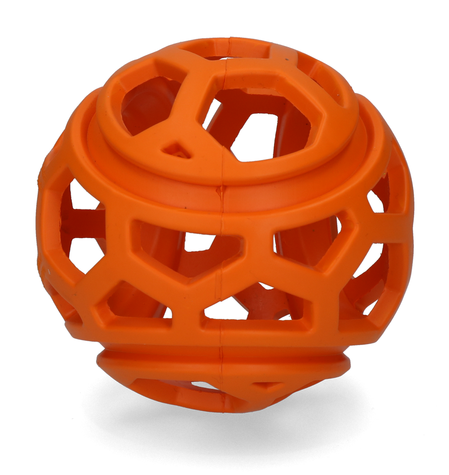 Titan ball with treats orange M 11,5 cm dog toy