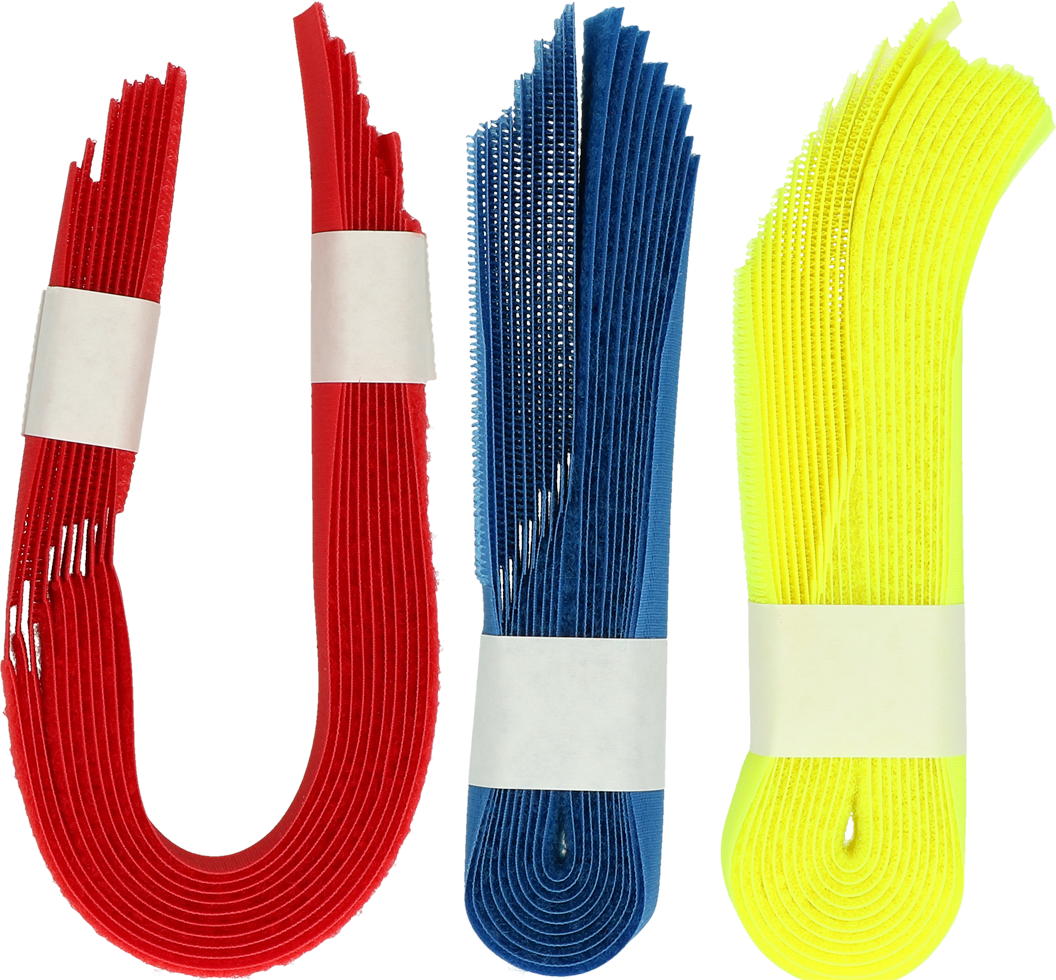 Leg strap with velcro, red, cattle marker