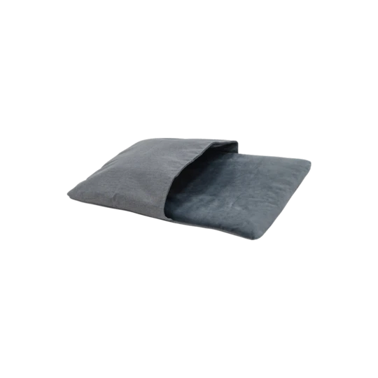 Oxford mattress and blanket in one grey suede L dog bed