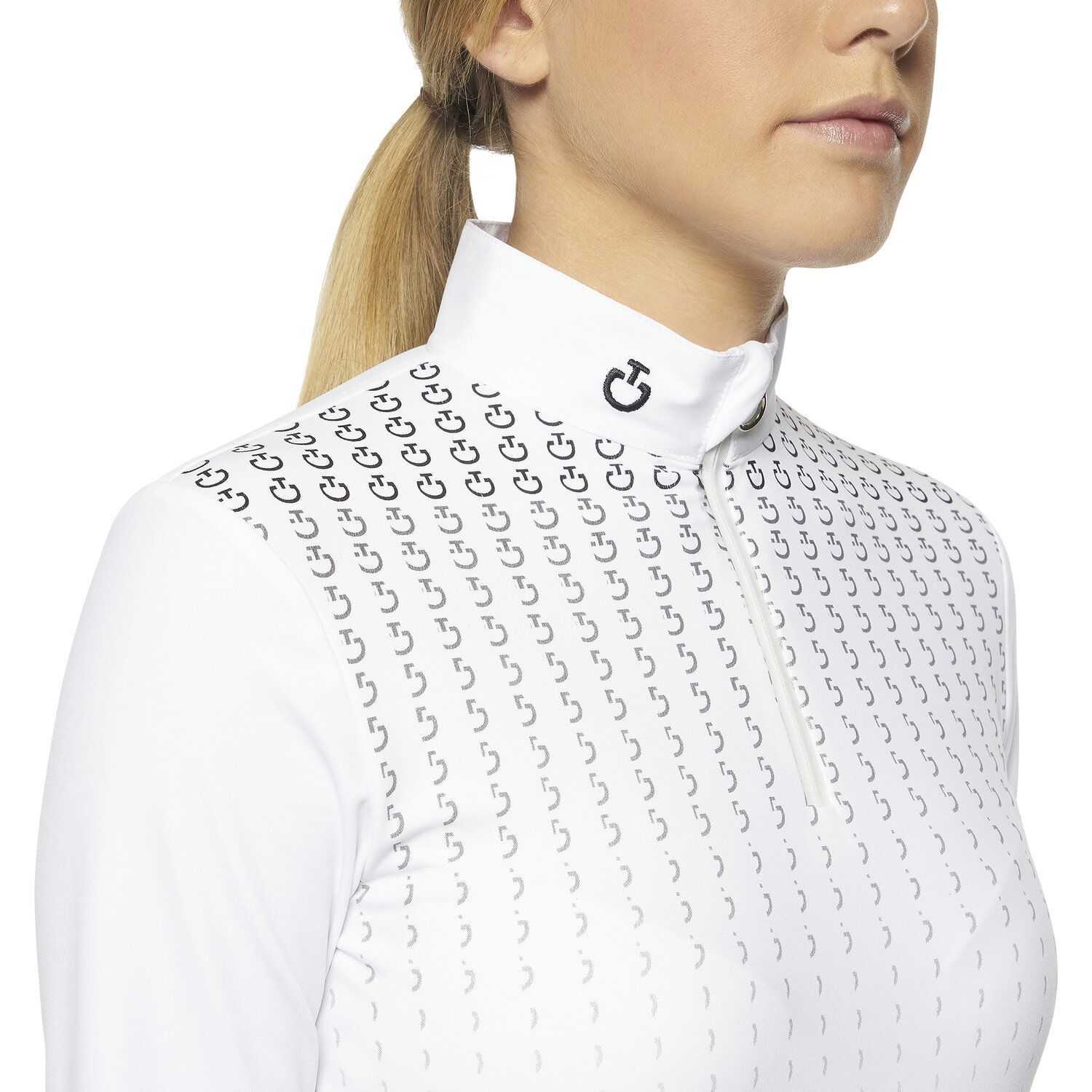 Girl long sleeve  rider  competition shirt