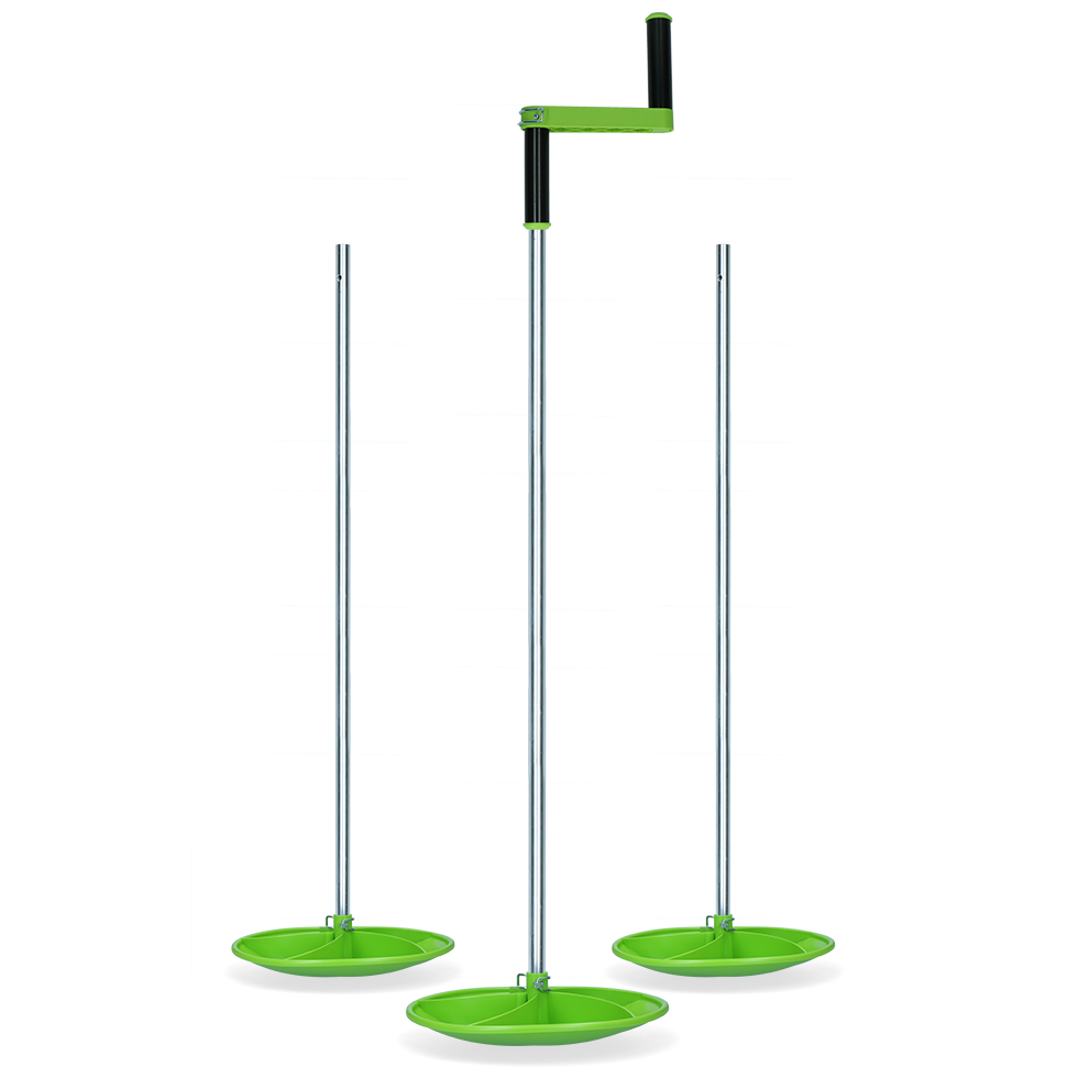 net winding 125 cm 3 poles 1 crank stable livestock
