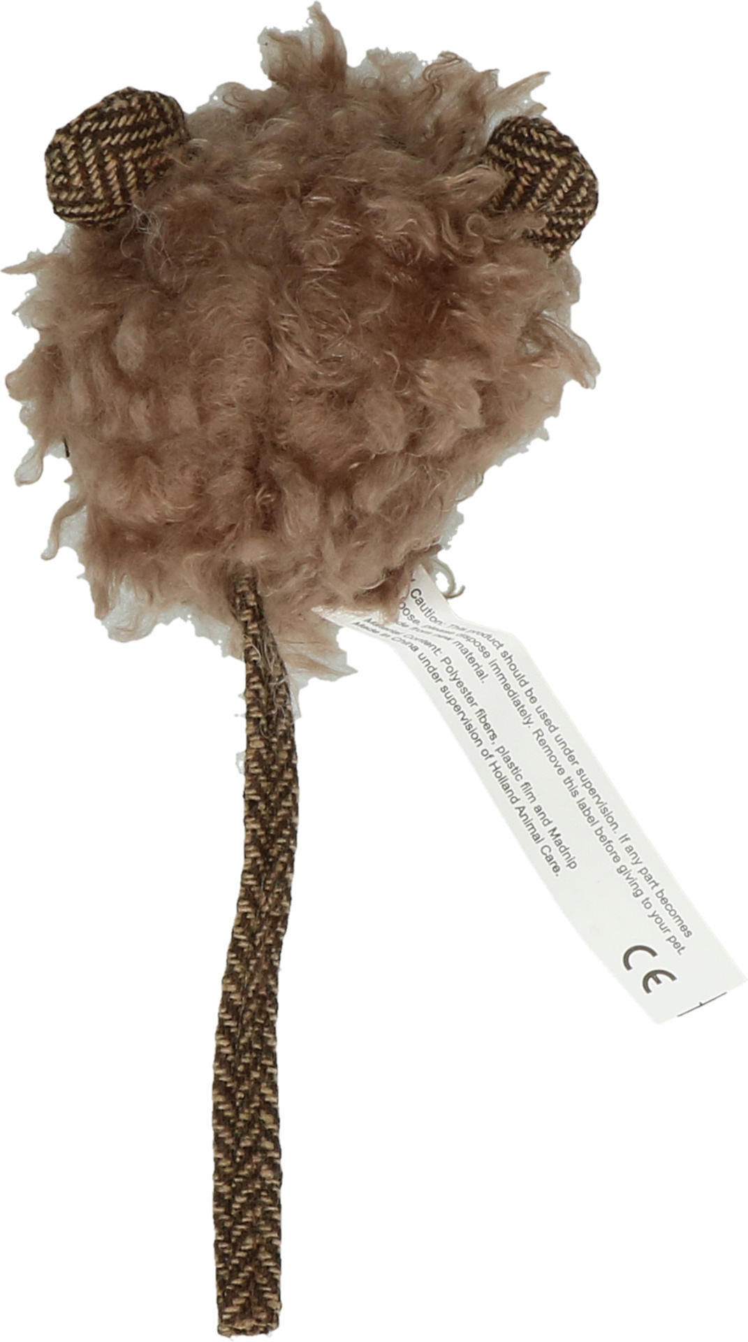 Woolly luxury mouse brown cat toy