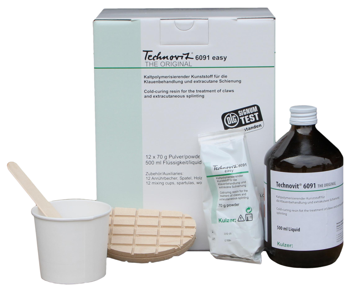 Technovit Easy claw treatment set for 12 treatments, cattle, hoof care