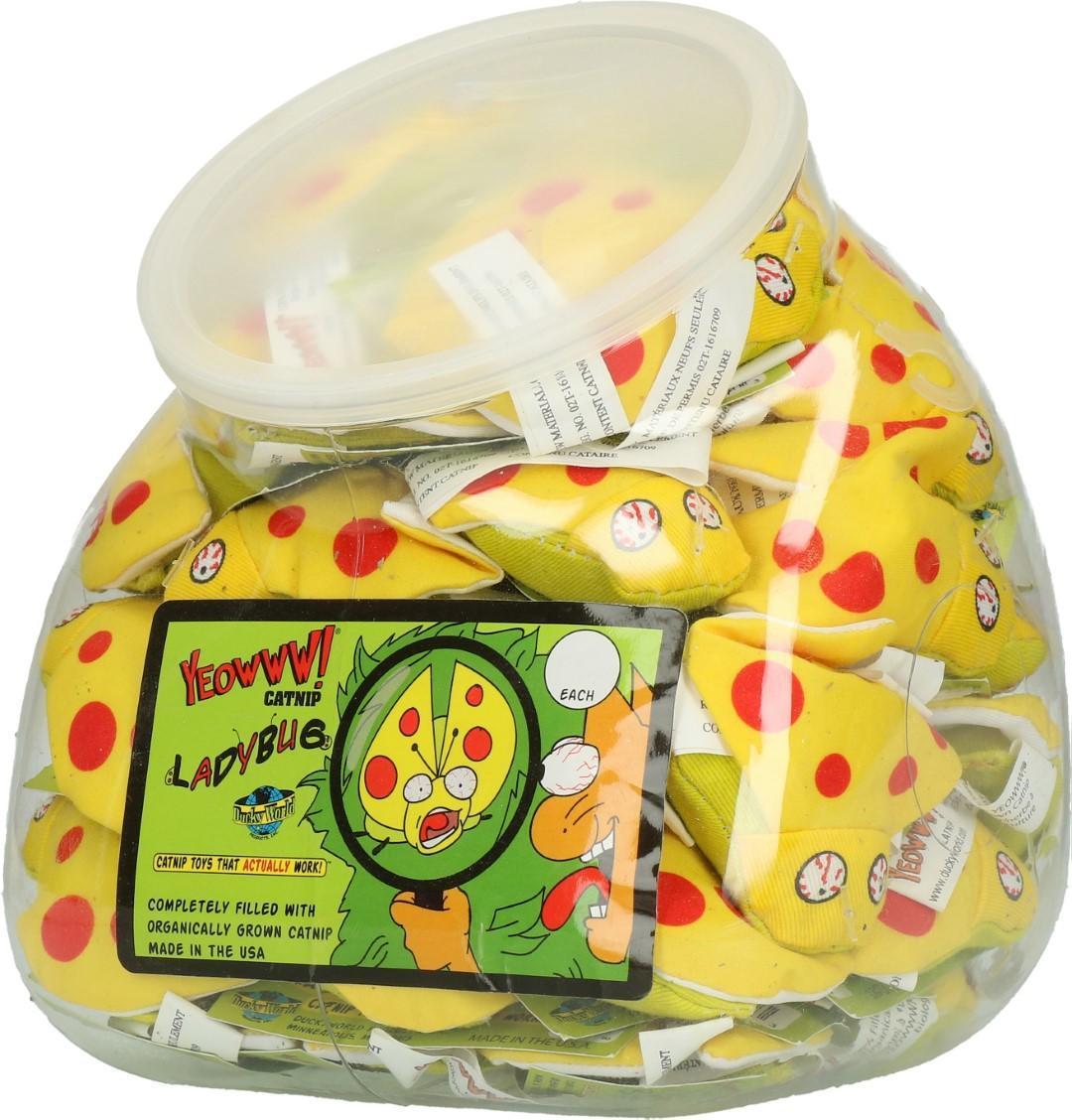 Lady Krinkle Bug (42 Ladybugs filled with catnip) cat toy