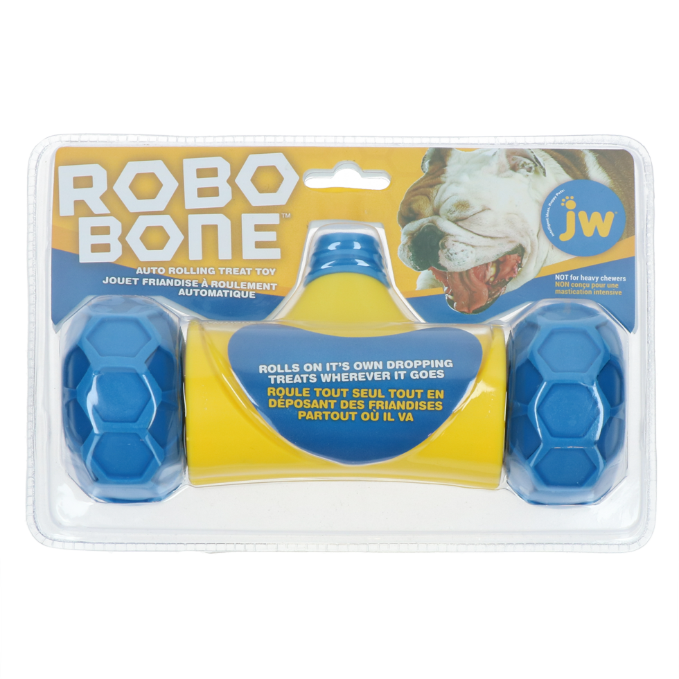 Robo battery operated bone dog toy