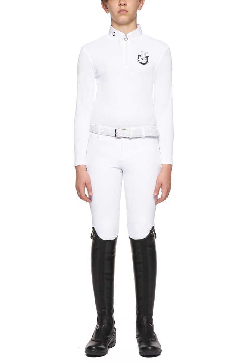 Jumping horse zip competition polo