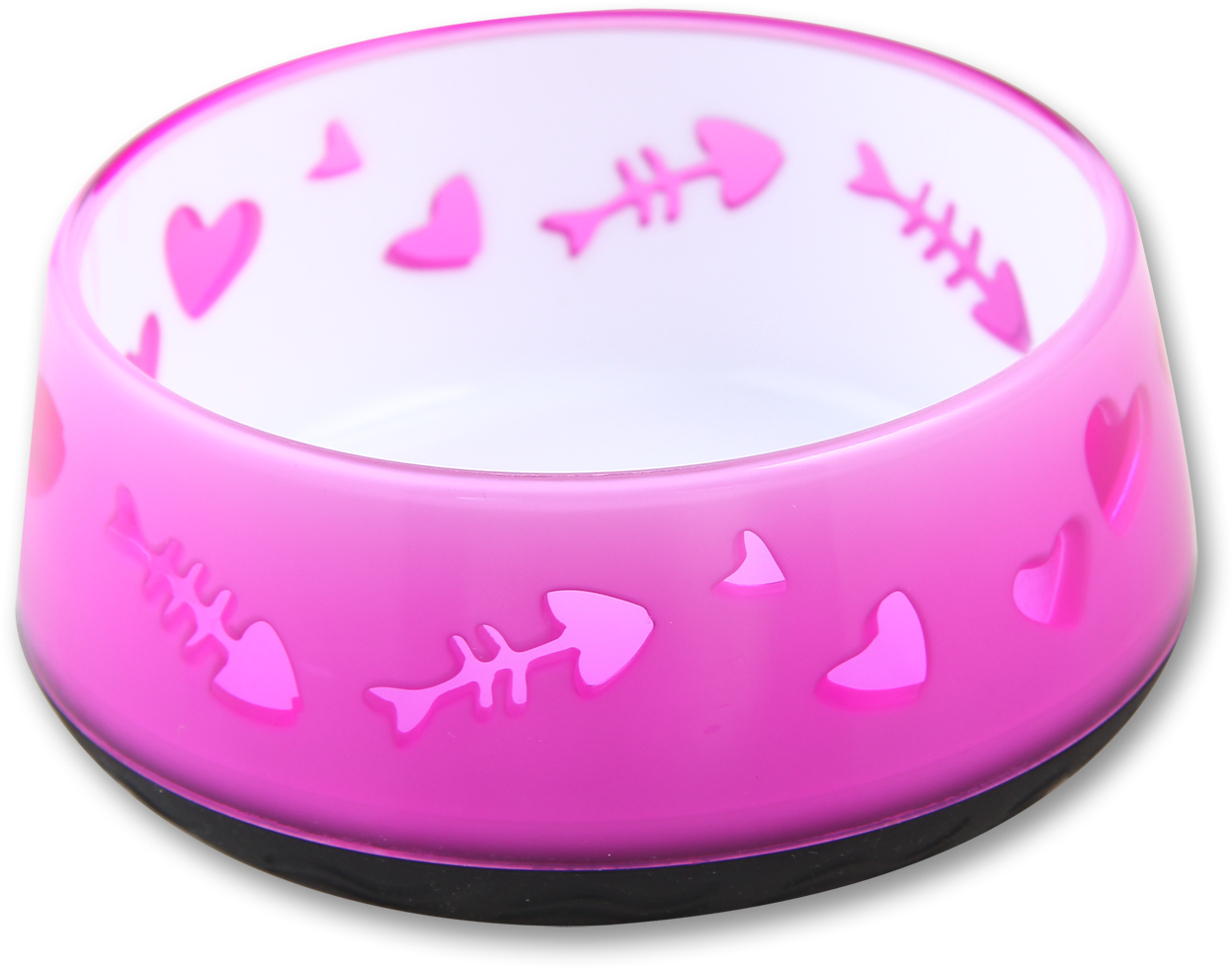 Kitty Love Bowl pink, cat feeding bowl, drinking bowl