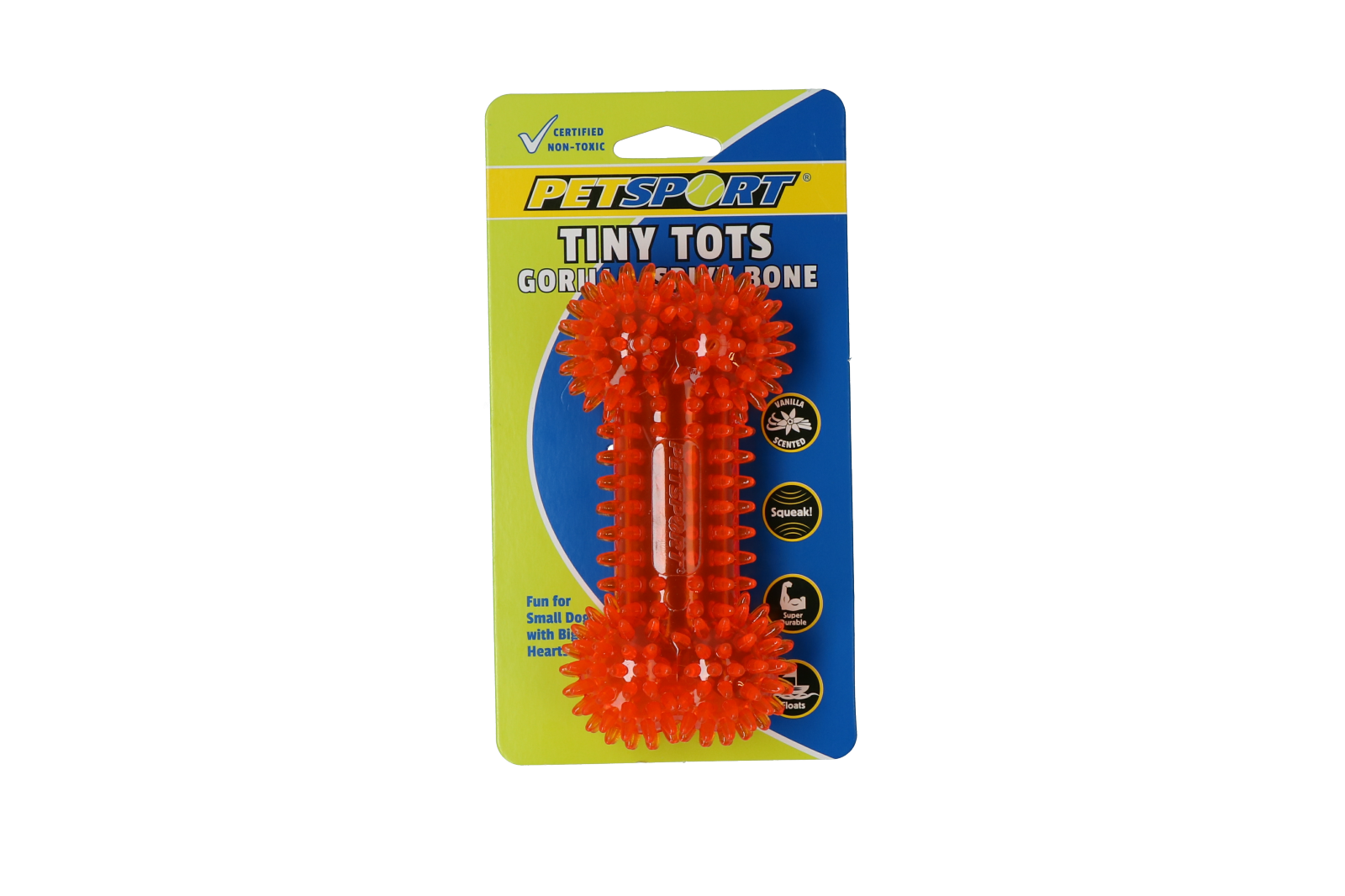 Spiked bone dog toy