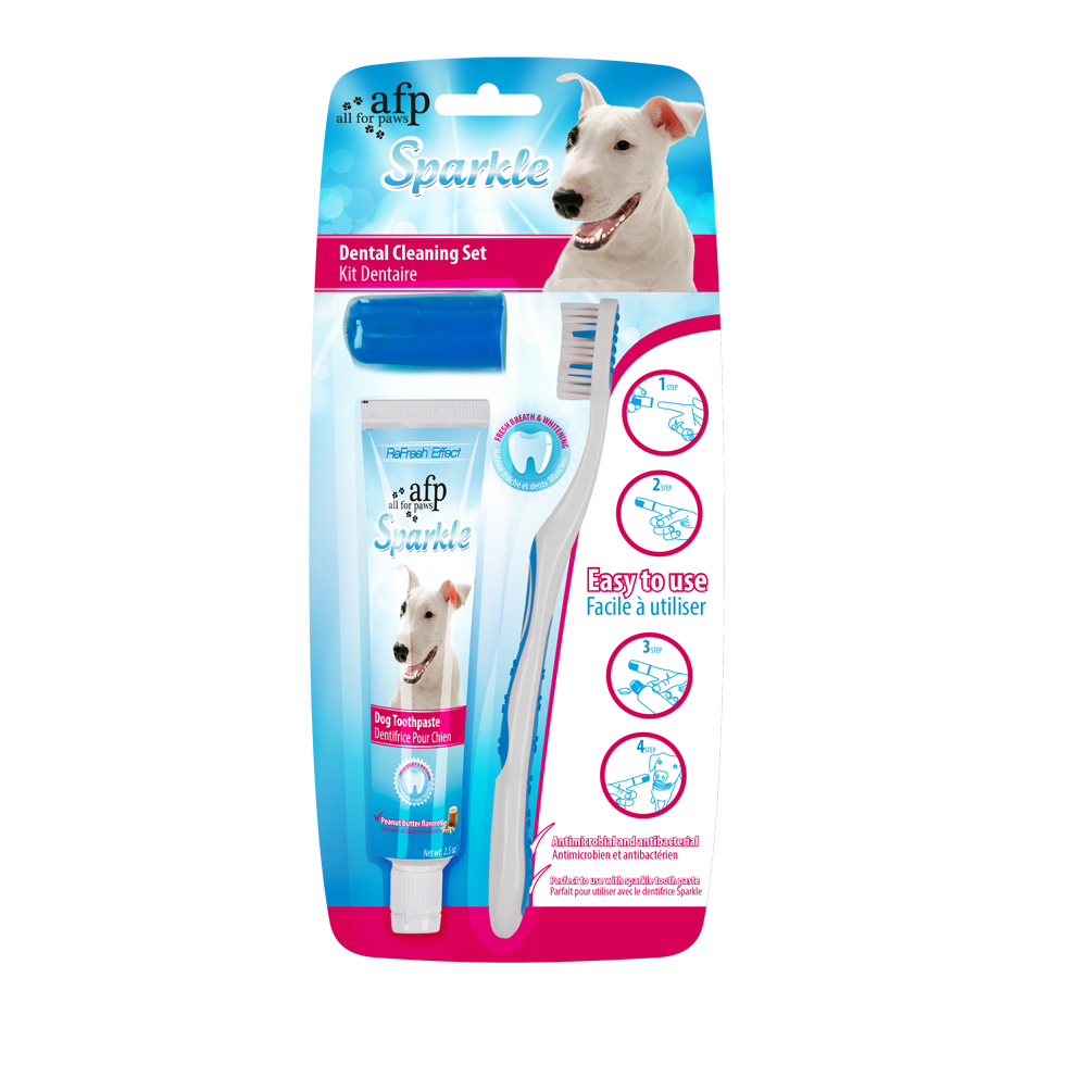 Toothbrush pack for dog