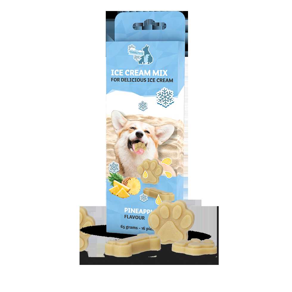 Pineapple ice cream for dogs