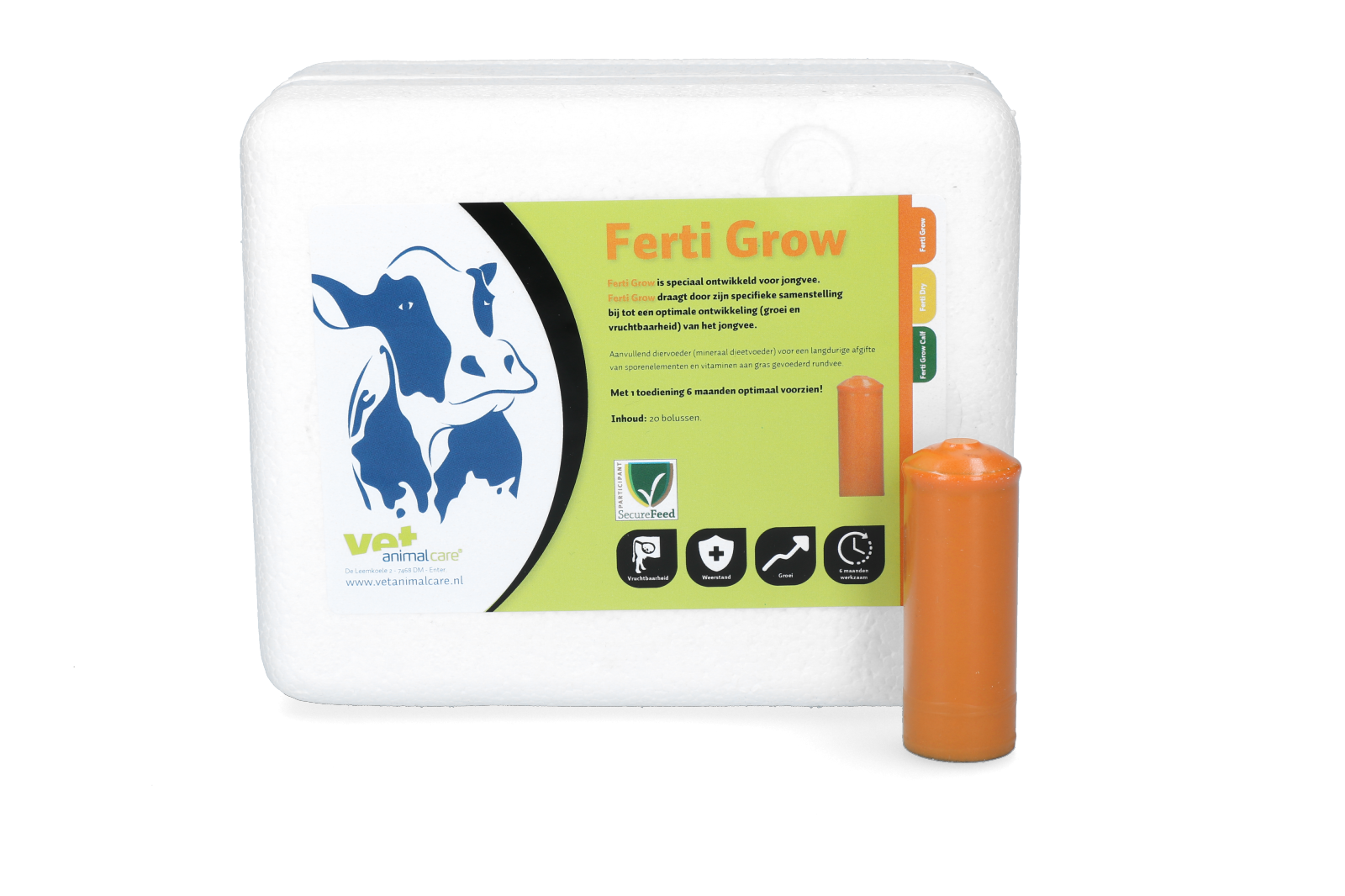 Ferti Grow Young bolus, bovine boluses, minerals