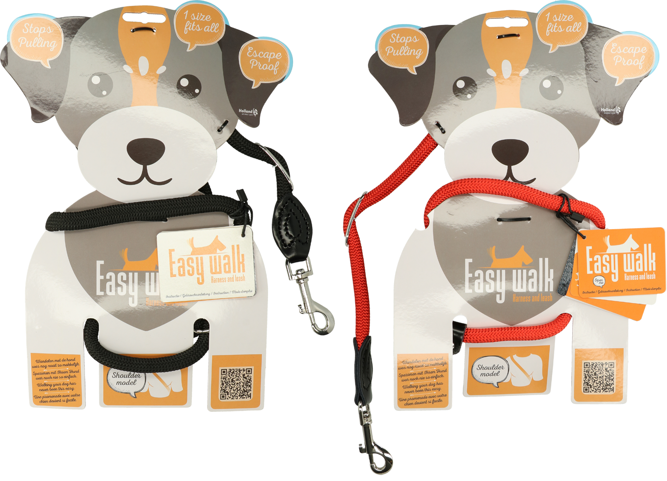 2in1 dog harness and leash 345cm