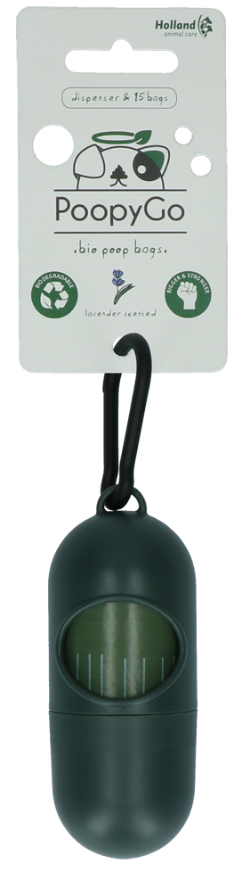 Lavender scented dog biscuit bag holder