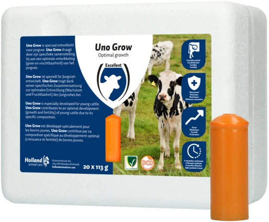 UNO Grow for young cattle with bolus minerals
