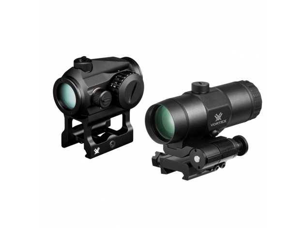 Crossfire Red Dot sight + VMX-3T magnifier