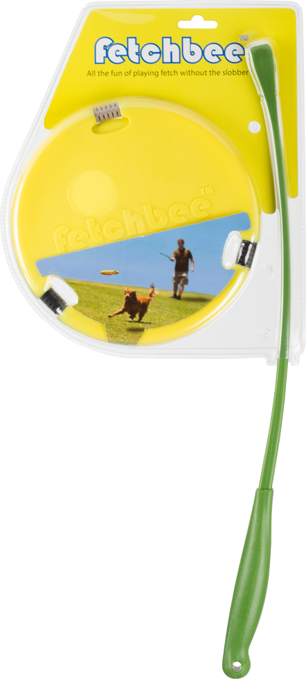 Yellow dog toy frisbee