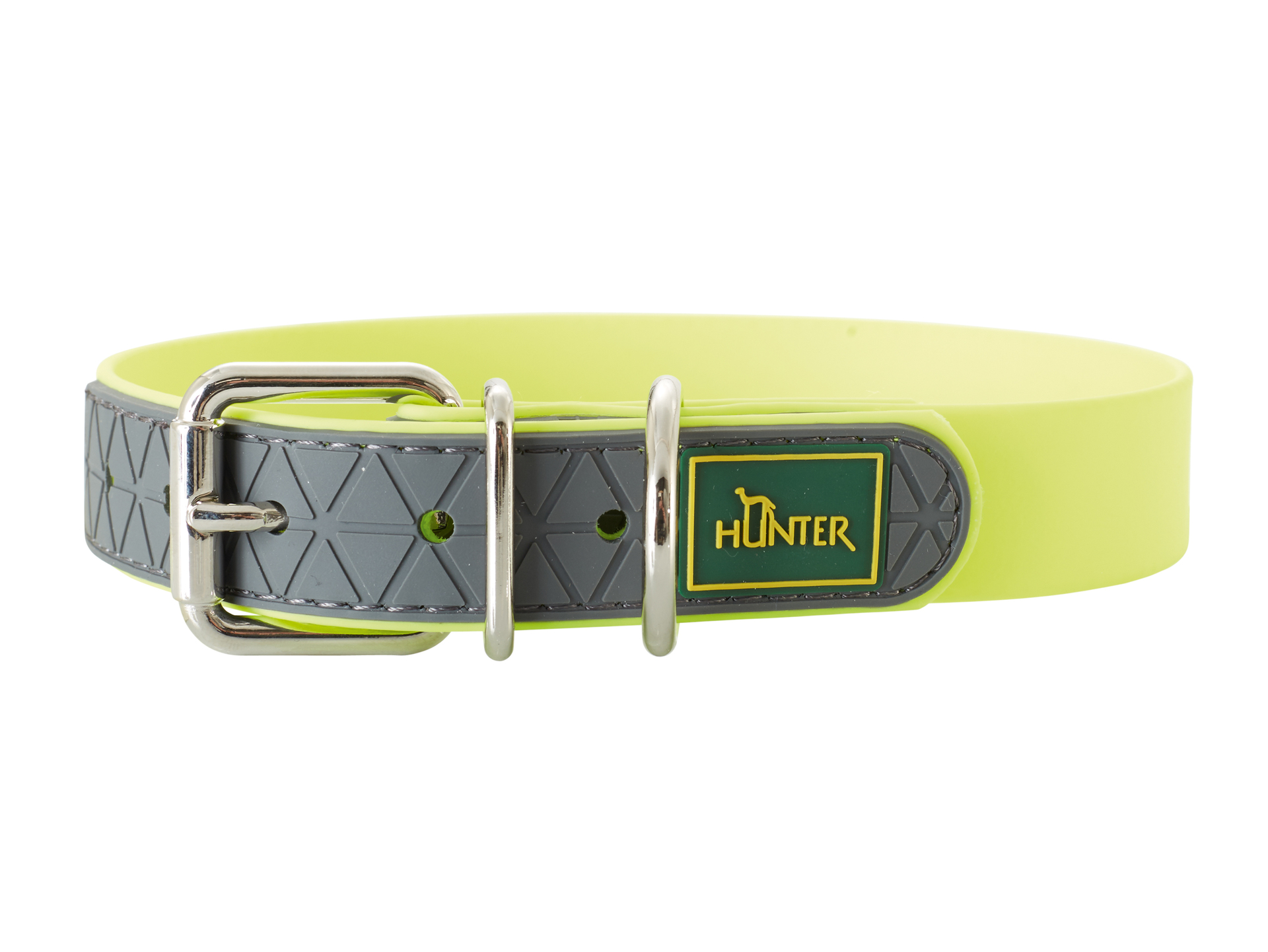Dog collar neon yellow length 45