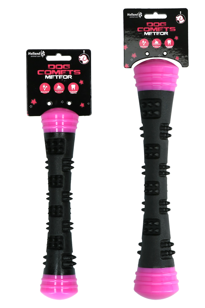 Meteor throwing stick pink S dog toy