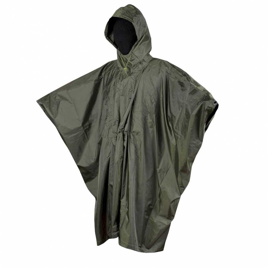 Ripstop poncho, raincoat olive
