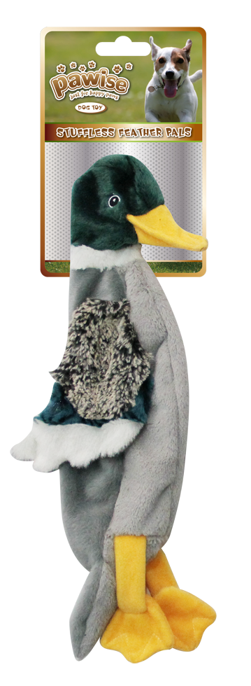 Plush duck with beeper S 30 cm dog toy