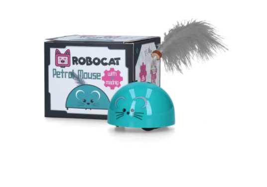 Bright blue mouse Smart cat toy