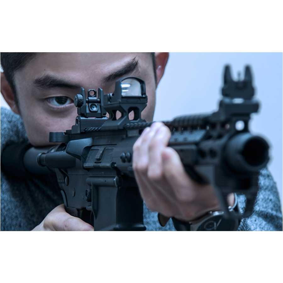 AR15 folding rear sight, black