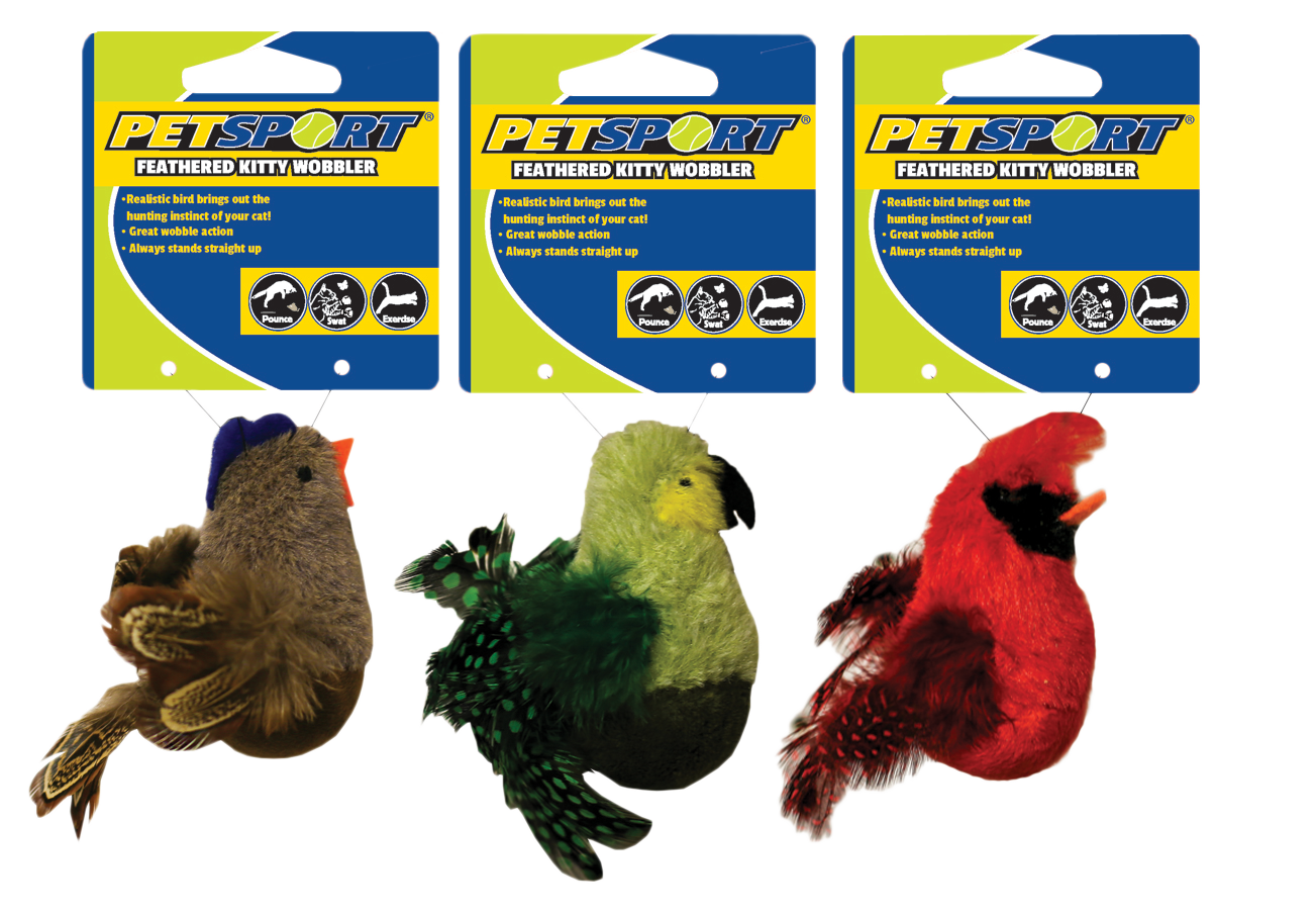 Feathered Kitty Wobbler bruin