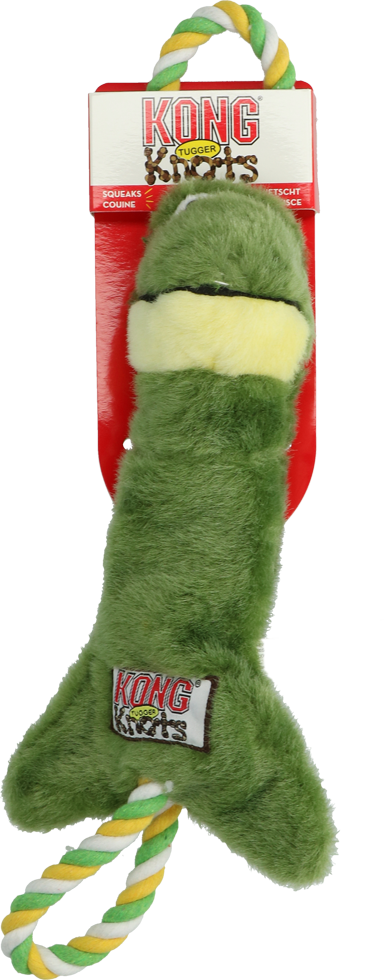 Knots Tugger toy frog with rope small medium dog toy ropes