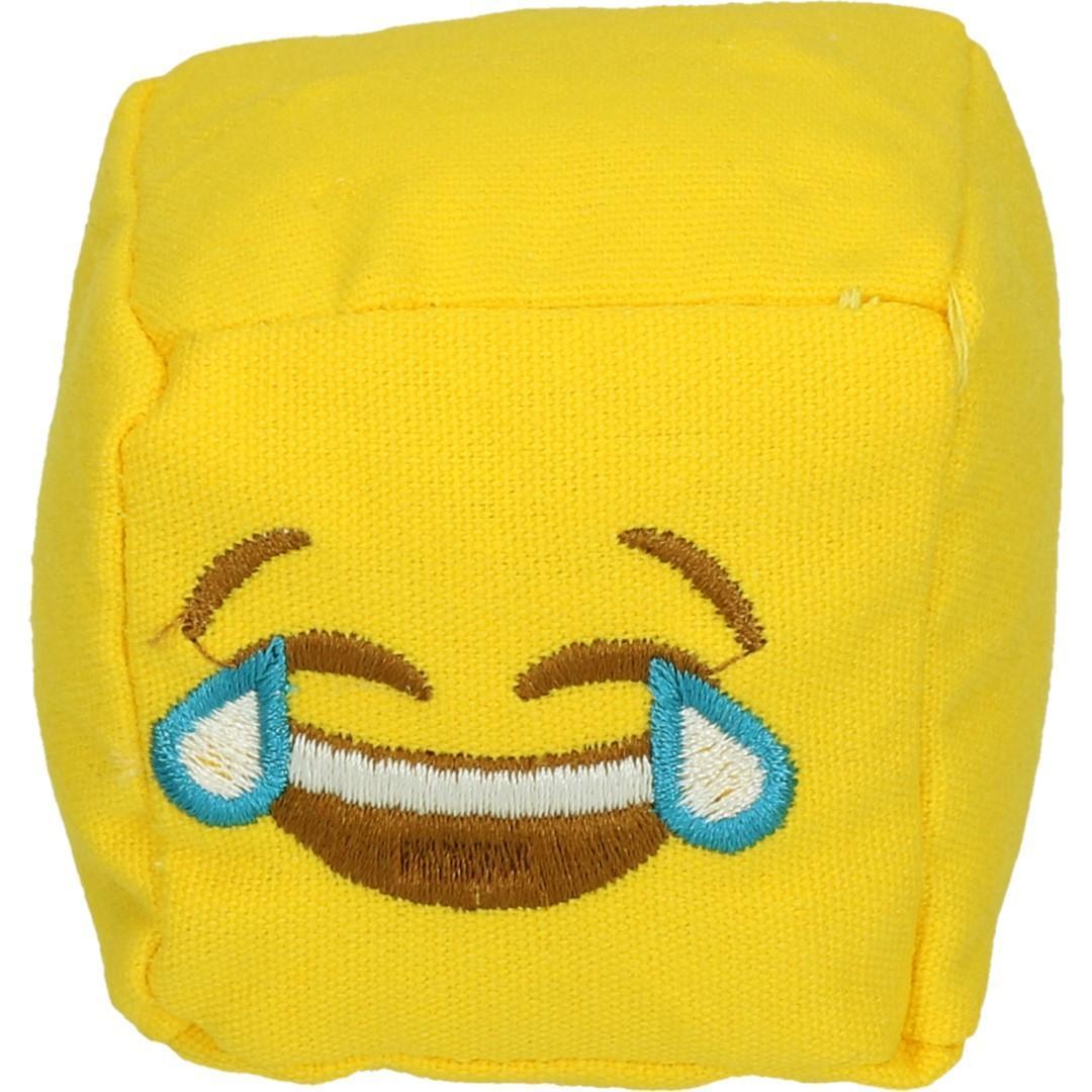 Emoji Cat Cube Jolly with cat root plush cat toy