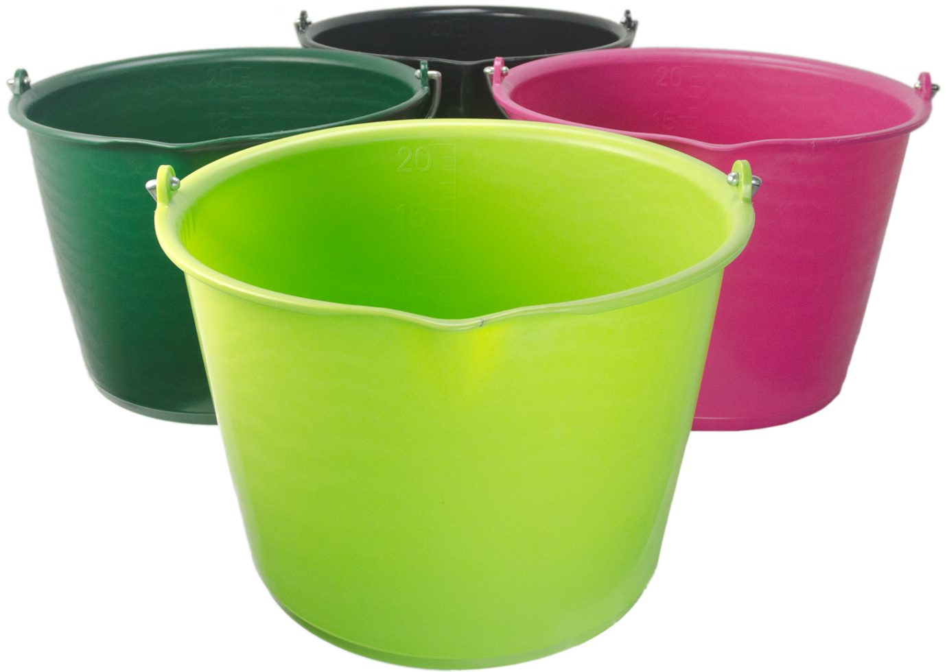 15 l bucket with spout black barn livestock feeding drinking technology feeding bowls